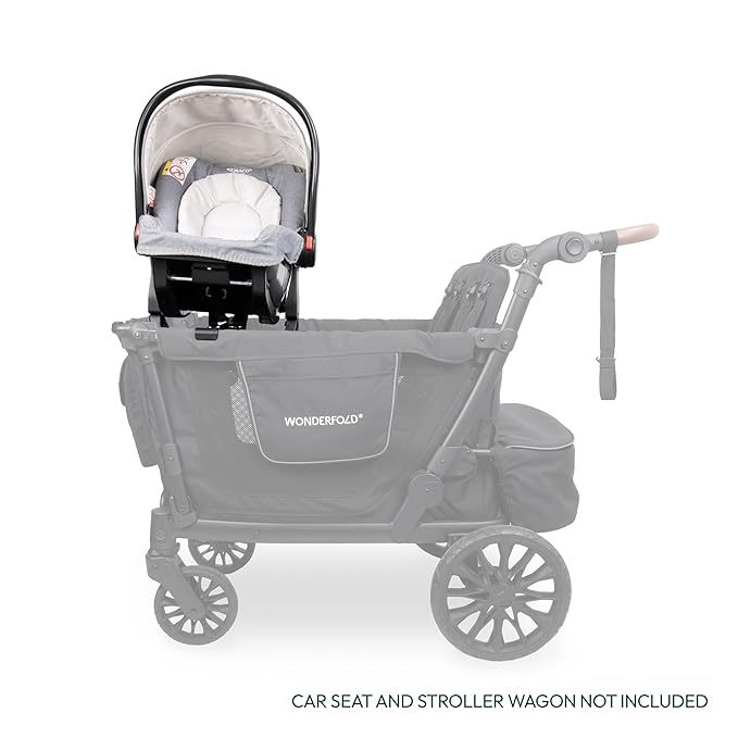 WONDERFOLD Infant Car Seat Adapter for Graco Car Seat - Full 360-Degree Rotation, Easy to Install & Folds with Wagon Stroller, W4 Series