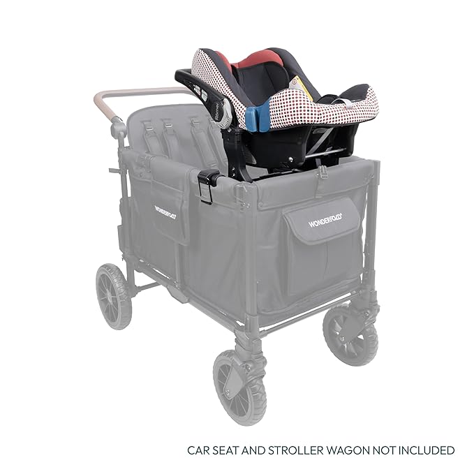 WONDERFOLD Infant Car Seat Adapter for Britax Car Seat - Full 360-Degree Rotation, Easy to Install & Folds with Wagon Stroller, W4 Series