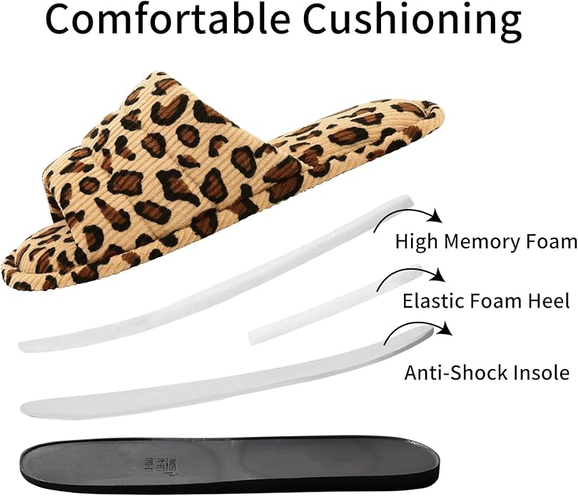 shevalues Summer House Slippers for Women Men Breathable Waffle Indoor Slippers Slip-on Open Toe Home Shoes