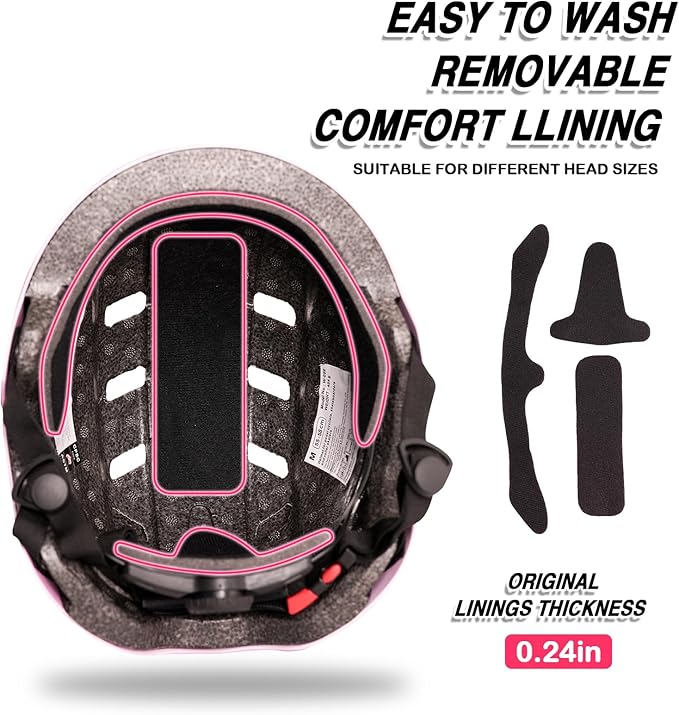 Kids Bike Helmet for 3-5-8-14+ Age Girls and Boys, Kids Helmet with Knee Pads Elbow Pads Wrist Guards,Ventilation Multi-Sport Scooter Roller Skate Rollerblading Skateboarding Climbing Cycling