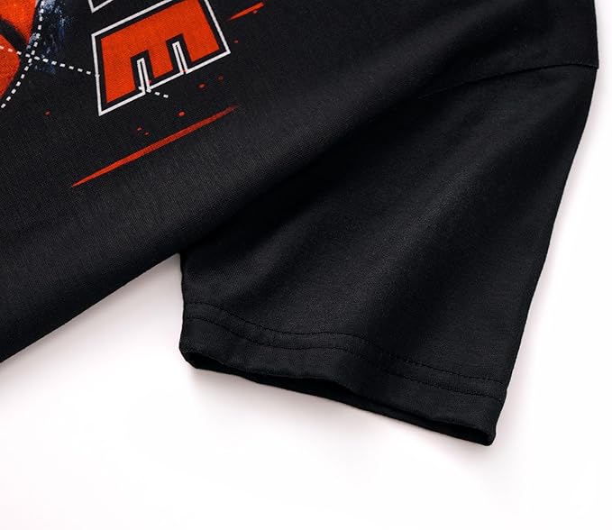 Tebbis Pajamas For Boys Fun Baseball Navy Blue Short Sleeves & Pants 2-Piece PJs Set Kid Comfy Sleepwear Size 6-18