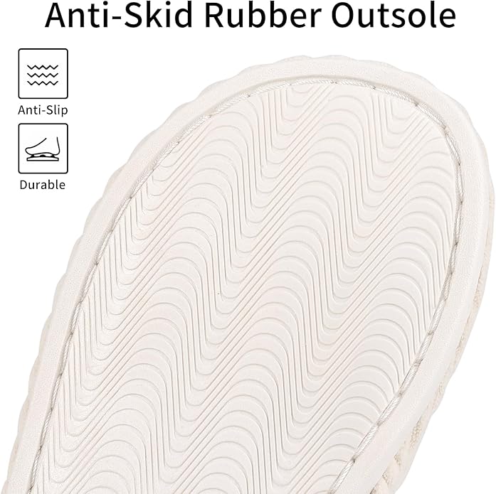 shevalues Summer House Slippers for Women Men Breathable Waffle Indoor Slippers Slip-on Open Toe Home Shoes