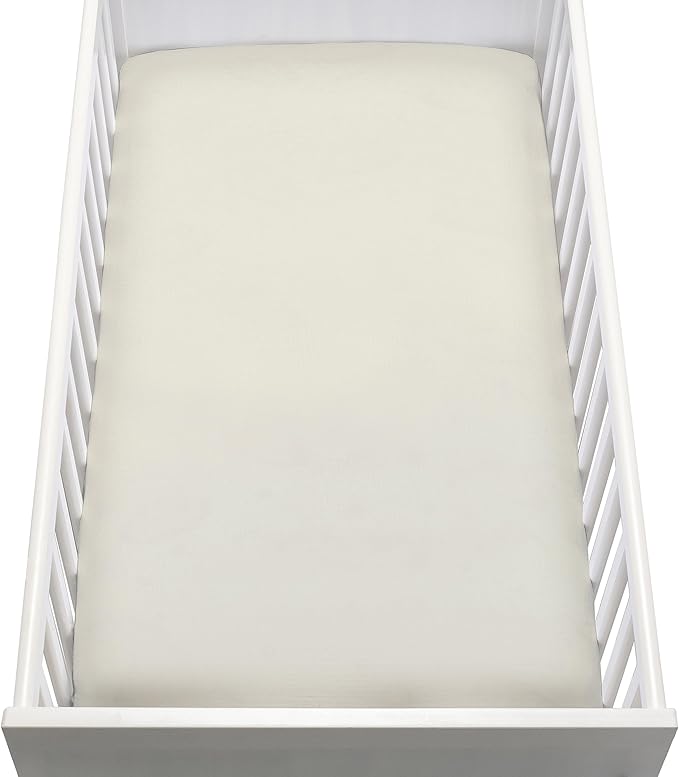 Newton Baby Fitted Dual Layer Crib Sheet (2-Pack) - Ultra Breathable and Soft, Organic Gauze, Fits All Standard Cribs, Oatmeal