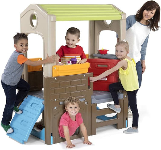 Simplay3 Young Explorers Discovery Playhouse - Indoor or Outdoor Clubhouse and Activity Playset for Toddlers and Kids, Made in USA