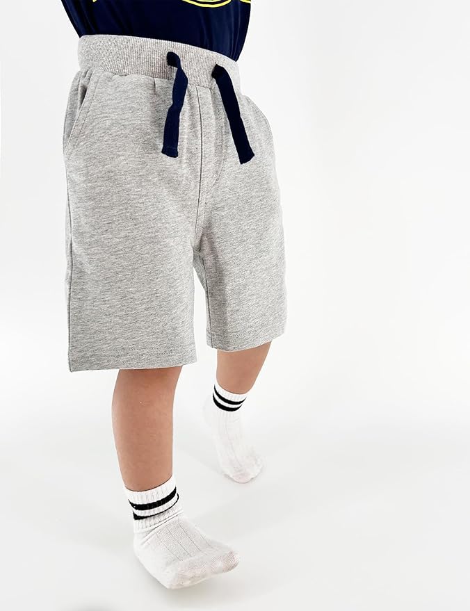 Bumeex Boys 2pk Cotton French Terry Casual Shorts