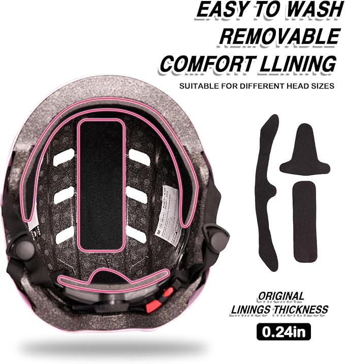 Kids Bike Helmet for 3-5-8-14+ Age Girls and Boys, Kids Helmet with Knee Pads Elbow Pads Wrist Guards,Ventilation Multi-Sport Scooter Roller Skate Rollerblading Skateboarding Climbing Cycling