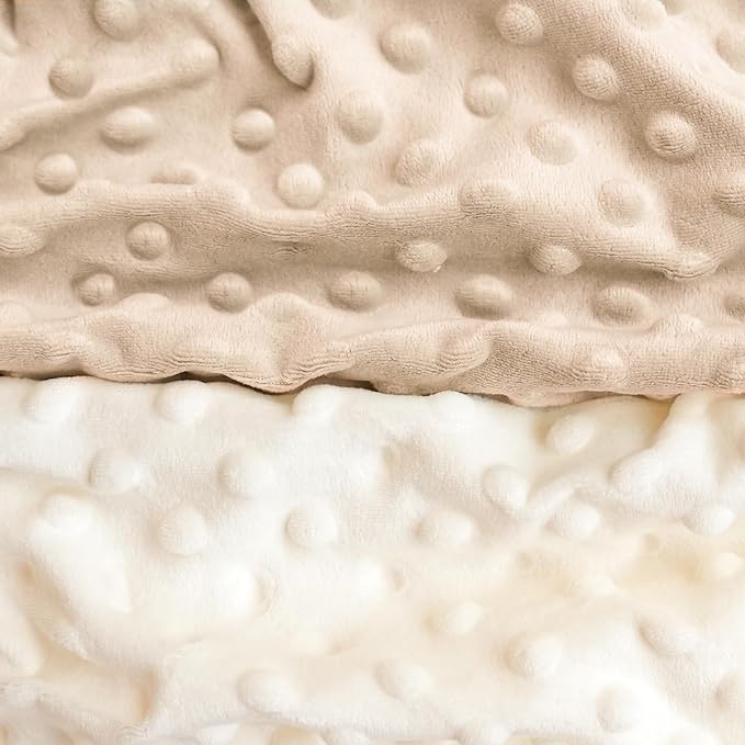 Konssy 2 Pack Nursing Pillow Covers, Soft and Comfortable Nursing Cover for Breastfeeding Pillows, Pillow Slipcover for Baby Girls Boys Newborn(Brown, Beige)