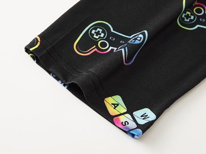 Beezizac Little Big Boys Pajamas Cozy Short Sleeves & Pants Cool 2-Piece PJ Set Kid Sleepwear Size 6-18