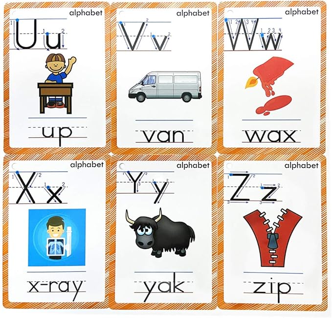 26 Alphabet Flash Cards for Kids | 26 Letters Flash Cards Perfect for Preschool to Kindergarten, Teacher/Autism Therapists Tools