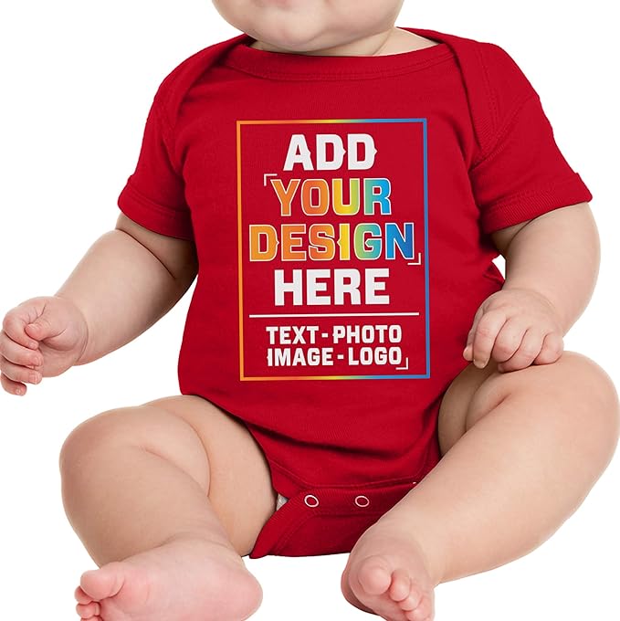 TEEAMORE Custom Front & Back Print T-Shirt Hoodie Sweatshirt Long Sleeve Tank Top with Your Image for Men Women Kids Baby