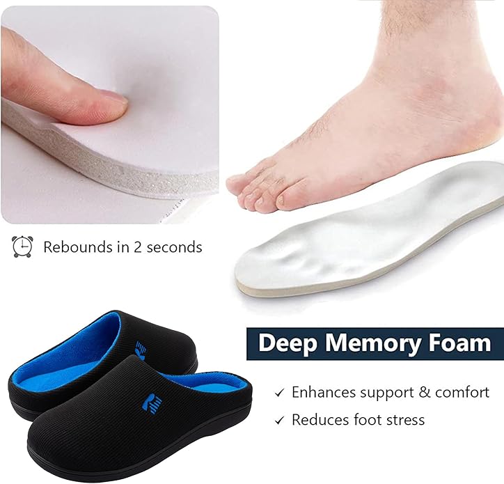 RockDove Men's Original Two-Tone Memory Foam Slipper