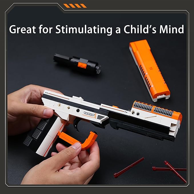 LITTLE FROGGY Toys 3-in-1 Building Block Gun Compatible with Lego Bricks Features Pistol Sniper Rifle Ideal Gift for Boys 273 PCS