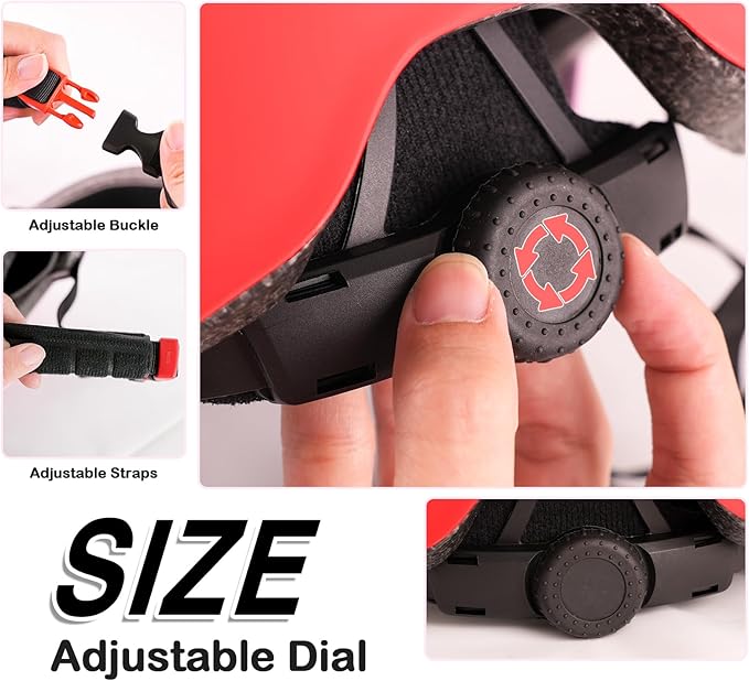 Kids Bike Helmet for 3-5-8-14+ Age Girls and Boys, Kids Helmet with Knee Pads Elbow Pads Wrist Guards,Ventilation Multi-Sport Scooter Roller Skate Rollerblading Skateboarding Climbing Cycling