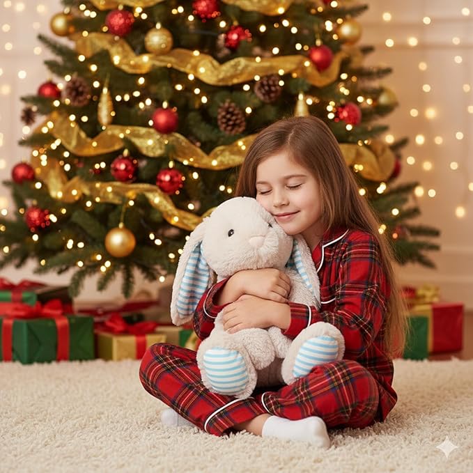 Beige Cream Bunny Rabbit Stuffed Animals Plush Toys for Kids Girls Boys Baby Birthday Bedtime Gift,17.7 inches