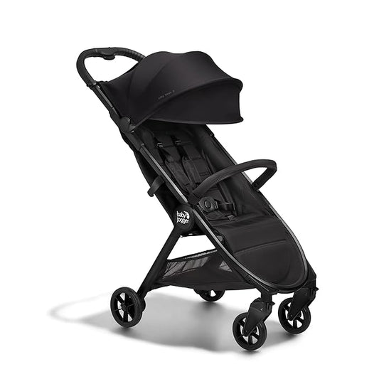 Baby Jogger City Tour 2 Ultra-Compact Carry-On Approved Travel Stroller in Eco Black with Belly-Bar Lightweight Easy Fold Ideal for Traveling and Everyday Adventures