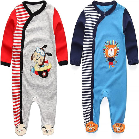 Baby and Toddler Footed One-Piece Romper Jumpsuit Cotton Baby Clothes Play Infant Girls Boys Newborn Outfits