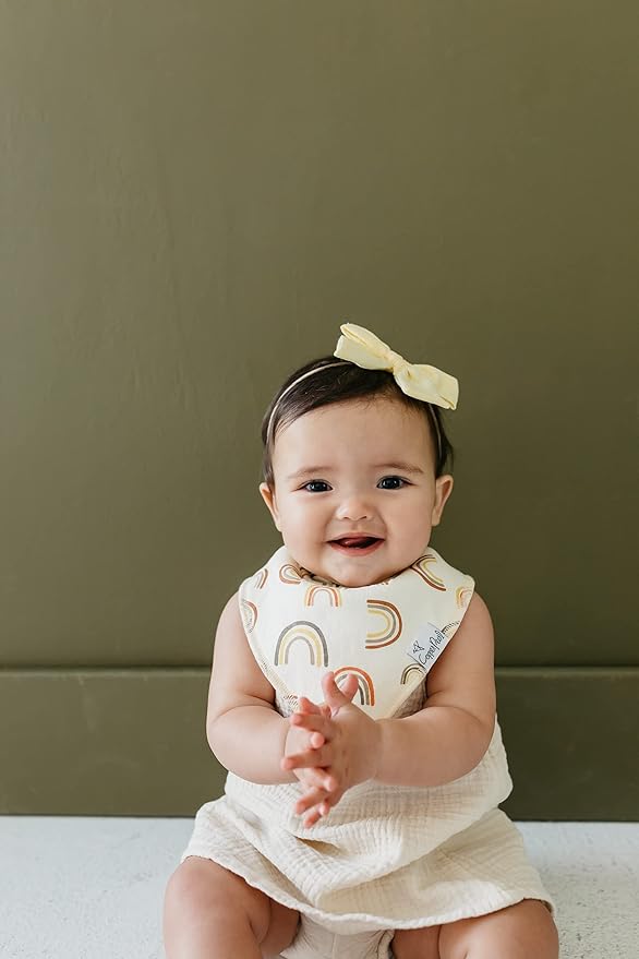 Copper Pearl Baby Bandana Drool Bibs for Drooling and Teething 4 Pack Gift Set “Maui