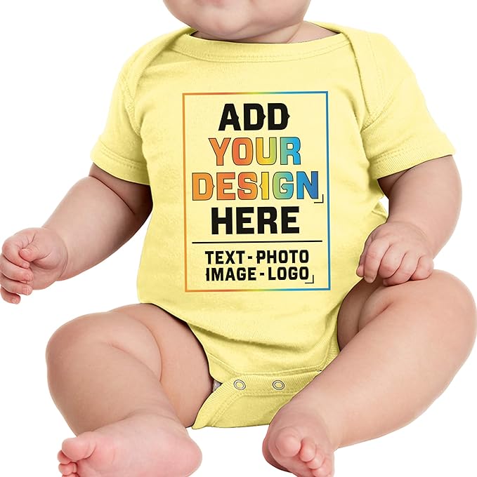 TEEAMORE Custom Front & Back Print T-Shirt Hoodie Sweatshirt Long Sleeve Tank Top with Your Image for Men Women Kids Baby