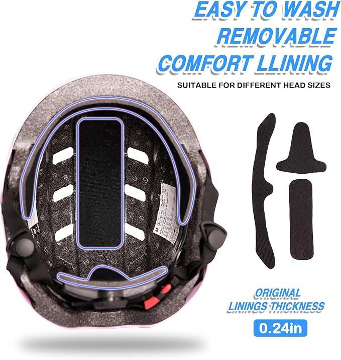 Kids Bike Helmet for 3-5-8-14+ Age Girls and Boys, Kids Helmet with Knee Pads Elbow Pads Wrist Guards,Ventilation Multi-Sport Scooter Roller Skate Rollerblading Skateboarding Climbing Cycling