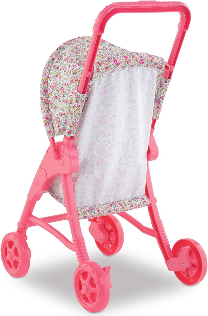 Corolle Baby Doll Stroller with Folding Canopy - Mon Premier Poupon Accessory fits 12" Dolls, for Kids Ages 18 Months and up
