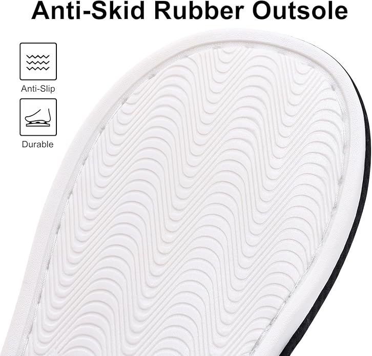 shevalues Summer House Slippers for Women Men Breathable Waffle Indoor Slippers Slip-on Open Toe Home Shoes