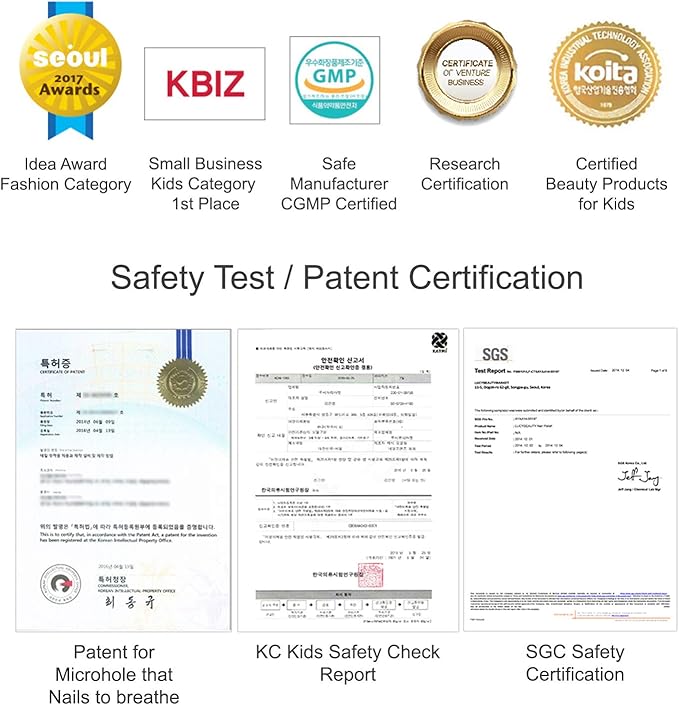 Premium Nail Wraps for Kids 6+ Yo | 30 Non-Toxic Nail Polish Stickers That Let Nails Breathe | Patented Micro Holes for Safe, Healthy Nails | Long Lasting Nail Stickers for Girls (Glitter Milky Way)