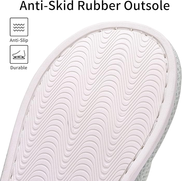 shevalues Summer House Slippers for Women Men Breathable Waffle Indoor Slippers Slip-on Open Toe Home Shoes