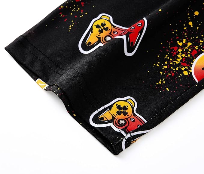 Tebbis Pajamas For Boys Fun Baseball Navy Blue Short Sleeves & Pants 2-Piece PJs Set Kid Comfy Sleepwear Size 6-18