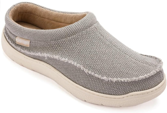 Zigzagger Men's Slip On Moccasin Slippers, Indoor/Outdoor Warm Fuzzy Comfy House Shoes, Fluffy Wide Loafer Slippers