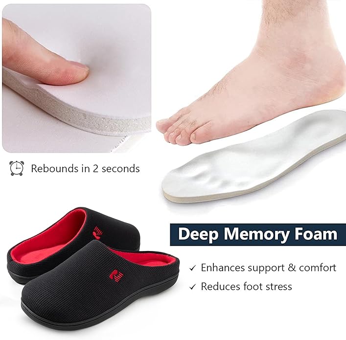 RockDove Men's Original Two-Tone Memory Foam Slipper