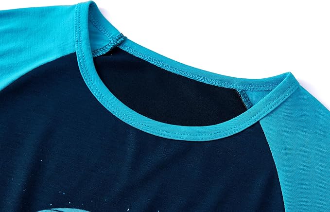 Tebbis Pajamas For Boys Fun Baseball Navy Blue Short Sleeves & Pants 2-Piece PJs Set Kid Comfy Sleepwear Size 6-18