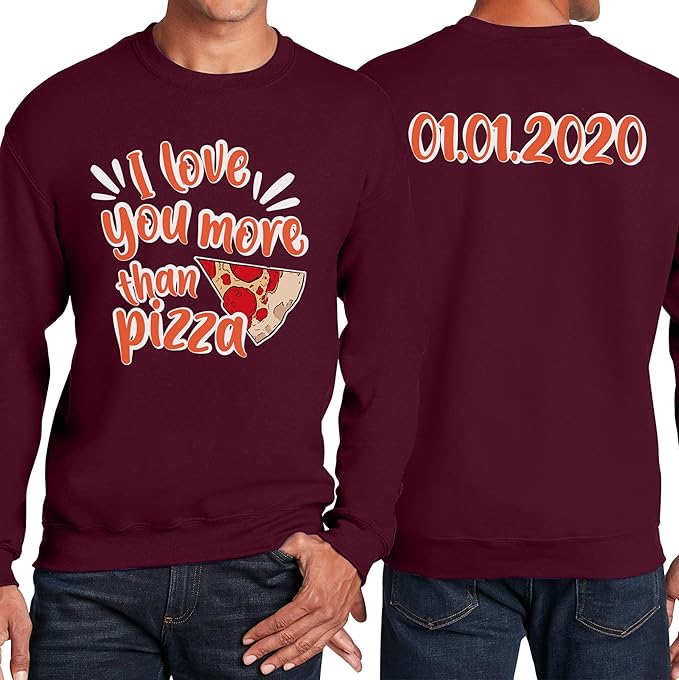 TEEAMORE Custom Front & Back Print T-Shirt Hoodie Sweatshirt Long Sleeve Tank Top with Your Image for Men Women Kids Baby