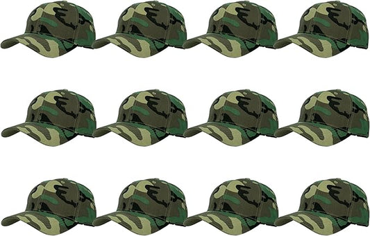 Gelante Plain Blank Baseball Caps Adjustable Back Strap Wholesale LOT 12 PC'S