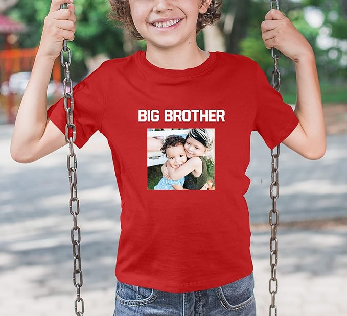 TEEAMORE Custom Front & Back Print T-Shirt Hoodie Sweatshirt Long Sleeve Tank Top with Your Image for Men Women Kids Baby