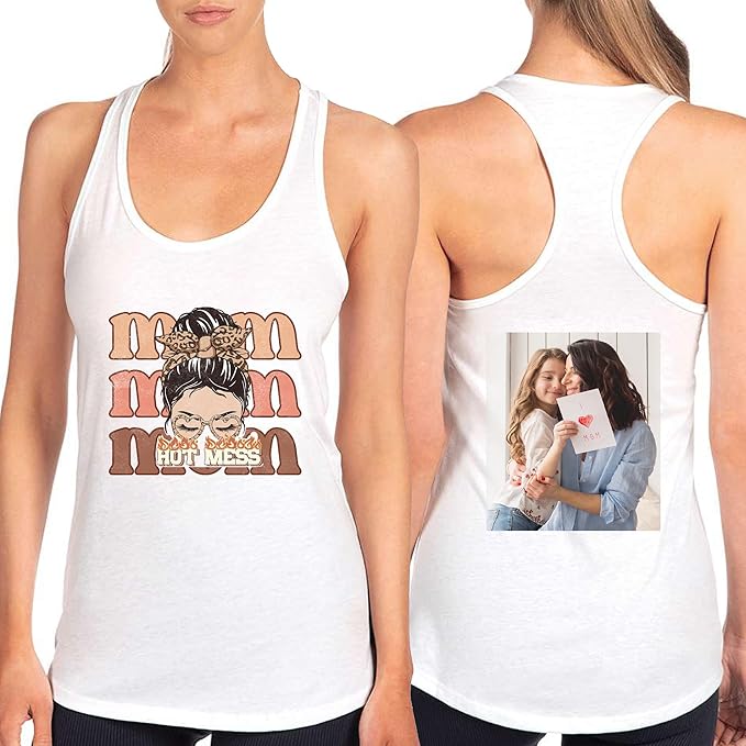 TEEAMORE Custom Front & Back Print T-Shirt Hoodie Sweatshirt Long Sleeve Tank Top with Your Image for Men Women Kids Baby