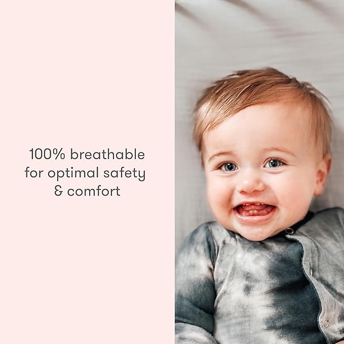 Newton Baby Fitted Dual Layer Crib Sheet (2-Pack) - Ultra Breathable and Soft, Organic Gauze, Fits All Standard Cribs, Clay