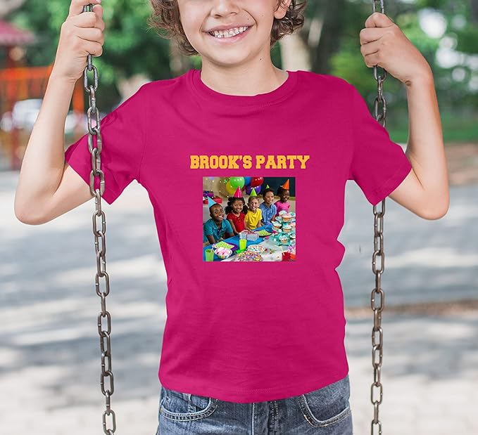 TEEAMORE Custom Front & Back Print T-Shirt Hoodie Sweatshirt Long Sleeve Tank Top with Your Image for Men Women Kids Baby