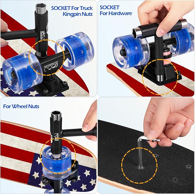 Skateboards with Colorful Flashing Wheels for Beginners,Kids,Teens,Adults, Complete Standard Skate Boards 9 Layer Canadian Maple Deck Concave Skateboard