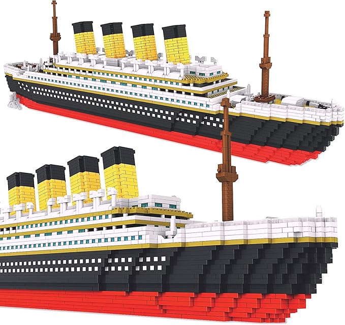 Titanic Ship Model Building Block Set, 3800Pcs Micro Mini Building Blocks, DIY Educational Toy for Adults and Kids