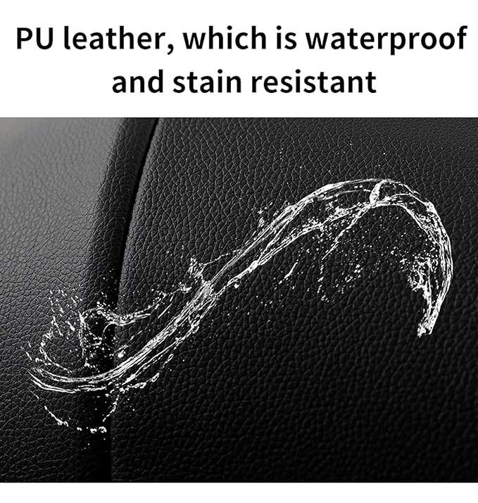 PU Leather 2 in 1 Baby Stroller Convertible Reversible Standard Pram Portable Pushchair Infant Buggy Baby Carriage Foldable High Landscape Pram for Toddler Newborn (2US518-Grey)