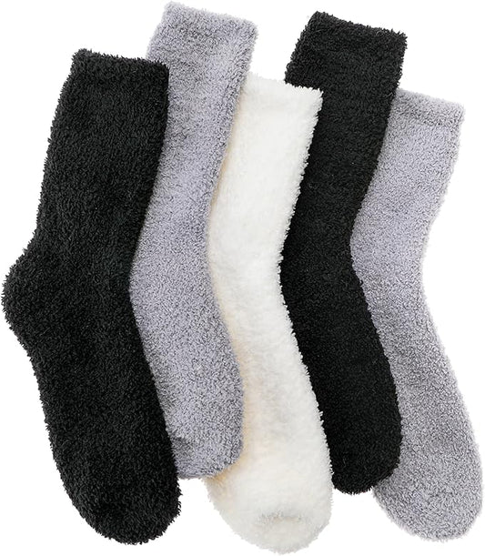 Fuzzy Socks Fluffy Thick Warm Winter Soft Cozy Plush Sleep Home Fleece Cabin Soft House Socks for Women Men