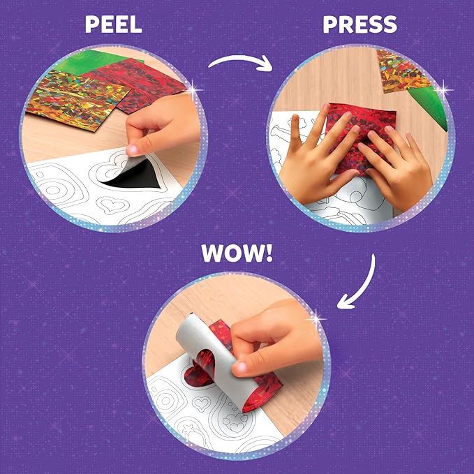 Skillmatics Foil Fun - Girl Power, 20+ DIY Foil Art Magnets, Mess-Free Craft Kit, 60+ Foam Stickers, Creative Activity for Girls, Kids, Tweens, Teens (Ages 7-13), Gifts, Travel, Party Favor