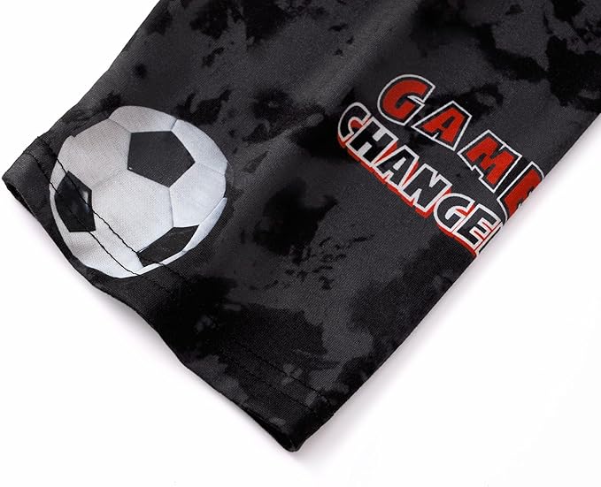 Beezizac Little Big Boys Pajamas Cozy Short Sleeves & Pants Cool 2-Piece PJ Set Kid Sleepwear Size 6-18