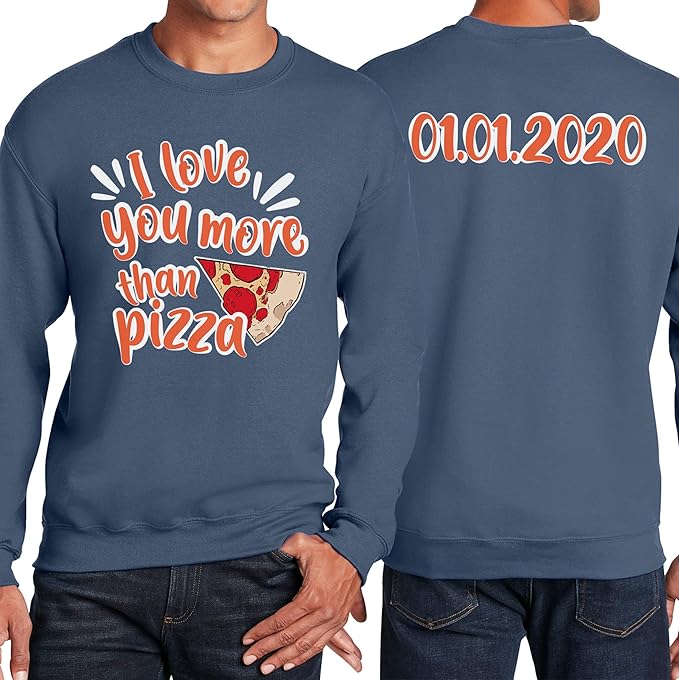 TEEAMORE Custom Front & Back Print T-Shirt Hoodie Sweatshirt Long Sleeve Tank Top with Your Image for Men Women Kids Baby