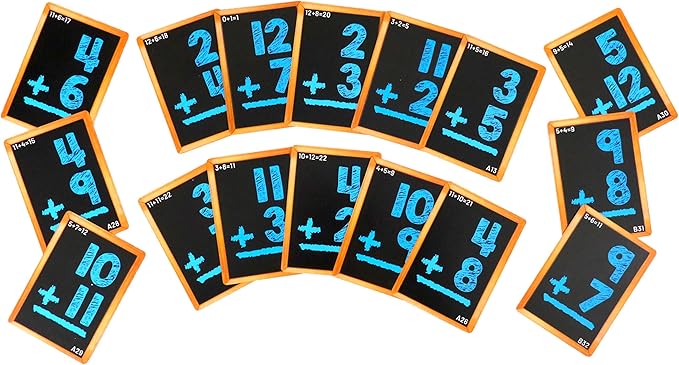 Regal Games Math Flash Cards for Addition & Subtraction - 1st, 2nd, 3rd Grade & More - Flash Cards Math for Kids (112 Cards - 2 Packs)