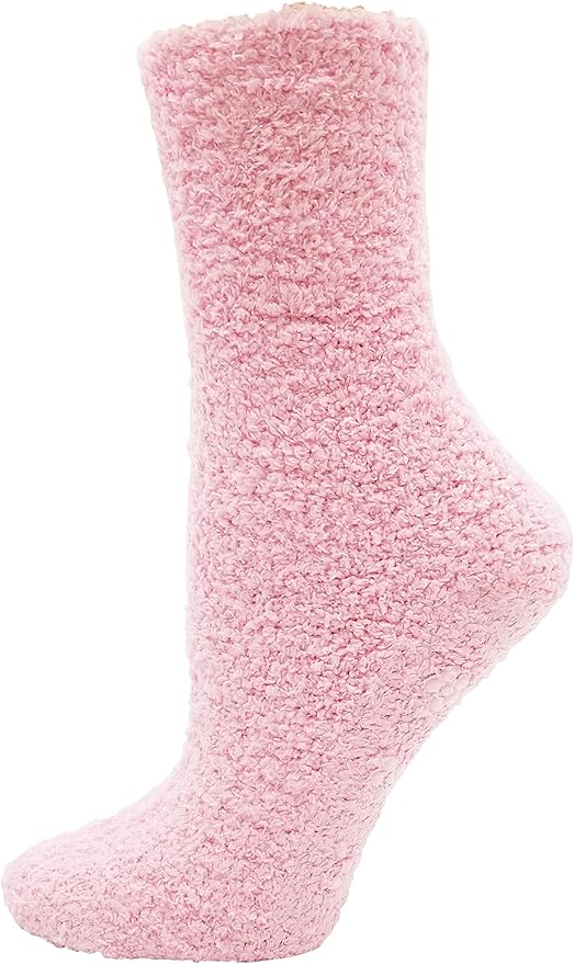 Fuzzy Socks 12 Pairs Fluffy Cozy Soft Womens Girls Plush Warm Sleep House Sock Winter Holiday Bulk Pack