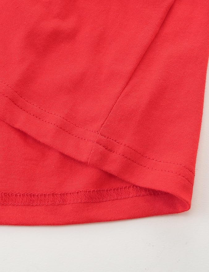 Bumeex Girl's Dresses Cotton Ruffle Sleeve Tiered Swing A-Line Cute Midi Casual Sundress