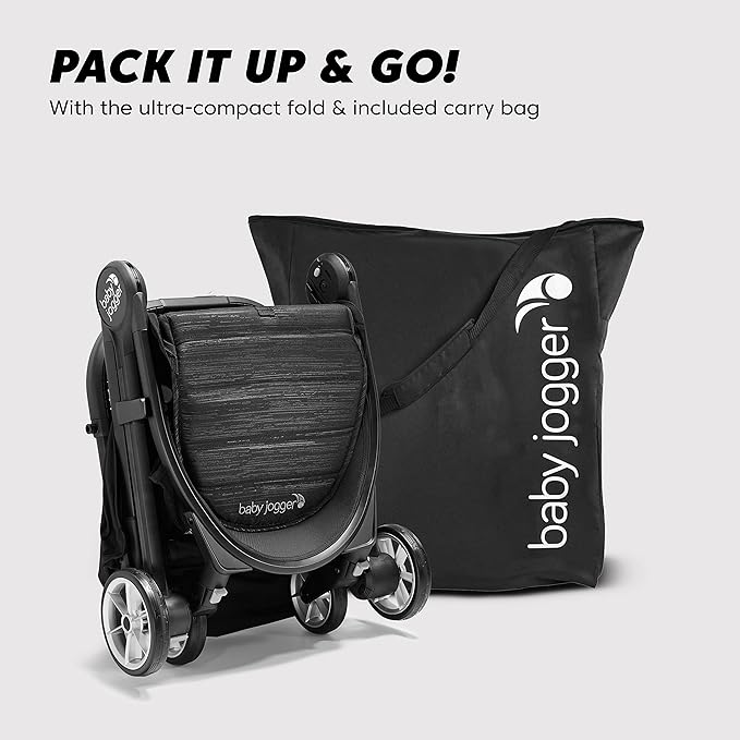 Baby Jogger City Tour 2 Ultra-Compact Travel Stroller Lightweight Foldable Pike Exclusive Includes Belly Bar Leatherette Handlebar and Premium Fabric