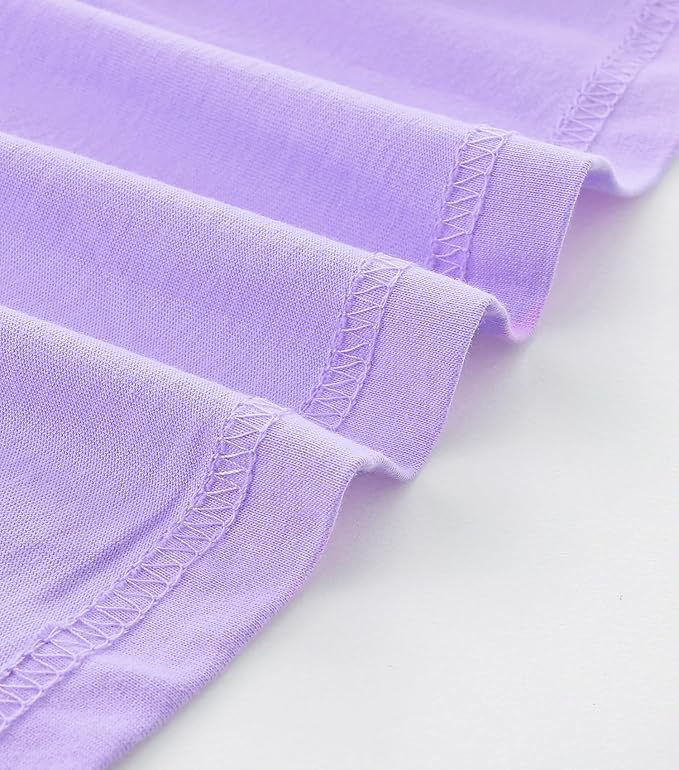 Bumeex Girl's Dresses Cotton Ruffle Sleeve Tiered Swing A-Line Cute Midi Casual Sundress