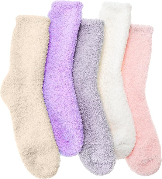 Fuzzy Socks Fluffy Thick Warm Winter Soft Cozy Plush Sleep Home Fleece Cabin Soft House Socks for Women Men